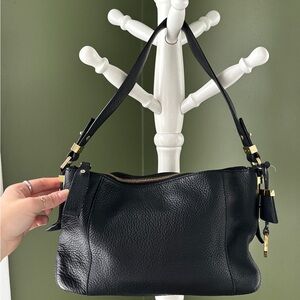 Michael Kors Black Pebbled Shoulder Bag